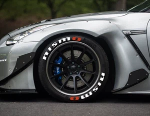 Tire Lettering Raised Fit NISMO Stickers 16"-22" FOR 4 Tires -1" SET Fast Ship - Photo 1 sur 3