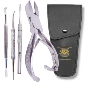 Toe Nail Fungus Treatment Podiatry Clippers Set-Ingrown Nail Files-Toenail Liftr - Picture 1 of 9