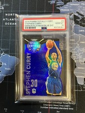 Stephen Curry 2014-15 Totally Certified Mirror Platinum Blue Die Cut /74 PSA 10