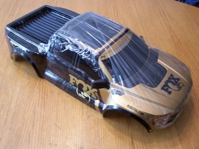 Fit Traxxas Raptor R Ultimate 4x4 Gold Black Fox Body Clipless Latch 4wd Shell - Image 1 of 4