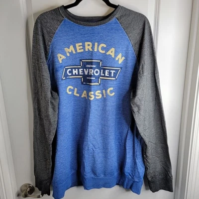 Men's Chevrolet "American Classic" Long Sleeve Graphic Crew Fleece Size XL - Image 1 of 4