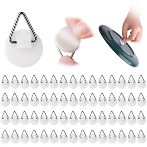 60 Pcs Plate Hangers for The Wall Invisible Wall Hanging Holders - Picture 1 of 7