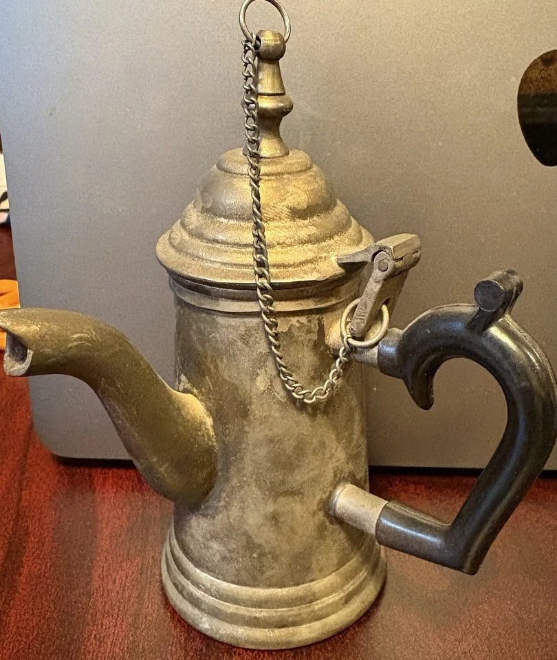 Pátina para cafetera/chocolate Dallah vintage - LEER Foto 1 de 4