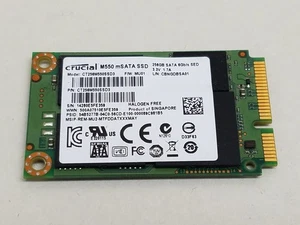 Crucial M550 CT256M550SSD3 256 GB mSATA 1.8 in Solid State Drive - Picture 1 of 3