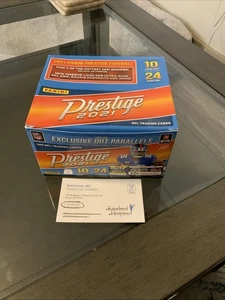 2021 Prestige NFL Football Retail Box 24 Factory Sealed Packs 10 Cards Per Pack - Picture 1 of 9