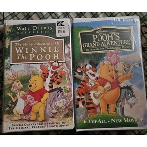The Many Adventures of Winnie the Pooh/Pooh's Grand Adventure Vhs Lot - Picture 1 of 9