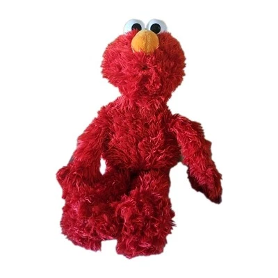 Плюшевая говорящая вибрирующая игрушка для смеха Tickle Me Elmo 2015 Hasbro протестирована, работает 14 дюймов - Изображение 1 из 4