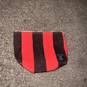 immodest Cotton Striped Red Pouch Kosmetiktasche - Bild 1 von 2