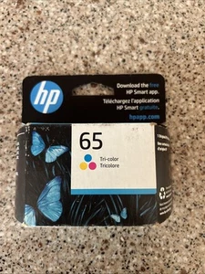 HP 65 Ink Toner Cartridge - Tri-Color - Malaysia 7/23 - NEW SEALED IN BOX - Picture 1 of 3