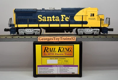 MTH RAILKING 3-RAIL O GA #7445 ATSF SANTA FE DASH-8 DIESEL ENGINE 30-2115-1 PS-1 - Image 1 of 4