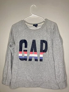 Gray Gap Sweater Multi Color Logo Girls Size Medium - Picture 1 of 5