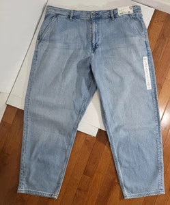 UNIQLO Relaxed Ankle Blue Jeans Gr. XXL Wide Fit Tapered / Taille 39 - 42 in - Bild 1 von 5
