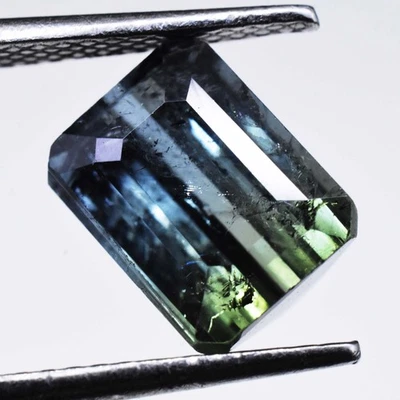 3.40Ct Natural Bi-Color Tourmaline Radiant GTL Certified Untreated Rare Gemstone - Image 1 of 4