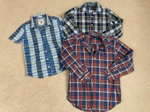 3x bundle of boys 100% cotton shirts - Gap & Fatface - Age 10-11 years - Picture 1 of 14