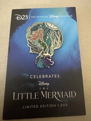 Disney Ariel Little mermaid LE 1000 Pin D23 Exclusive - Image 1 of 4
