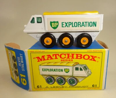 Matchbox RW 61B Alvis Stalwart weiß geriffelter Boden GELBE Felgen in "H" Box - Bild 1 von 4