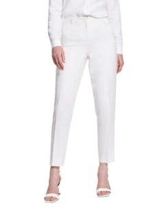 Anne Klein Women's white Linen-Blend Slim-Leg Pants SZ 16 (w/ Defects) - Picture 1 of 9