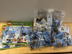 2017 LEGO MINECRAFT ICE SPIKES SET 21131 Incomplete Missing Bag #1 No Box