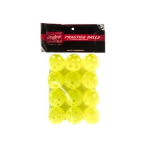 BOLAS DE ENTRENAMIENTO DE PRÁCTICA DE PLÁSTICO AMARILLO ÓPTICO RAWLINGS 5" 96 PIEZAS - Imagen 1 de 1