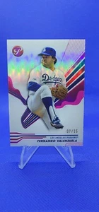 2024 Topps Pristine Fernando Valenzuela #186 Pink Refractor # 7/15 Dodgers - Picture 1 of 7