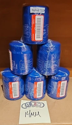 Filtro de aceite 6PK HONDA GENUINO OEM con lavadoras 15400-PLM-A02 NUEVO SELLADO Foto 1 de 2