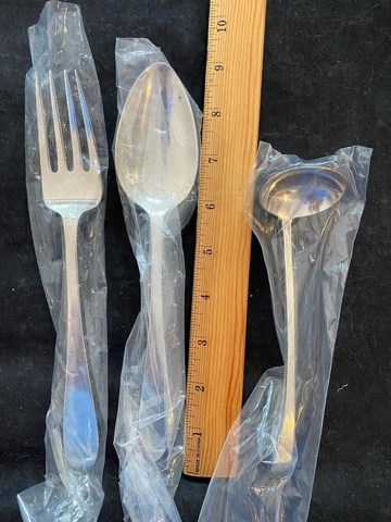 TIFFANY FANEUIL  STERLING SILVER SERVERS  LADLE, MEAT  FORK, AND SERVING SPOON Cover
