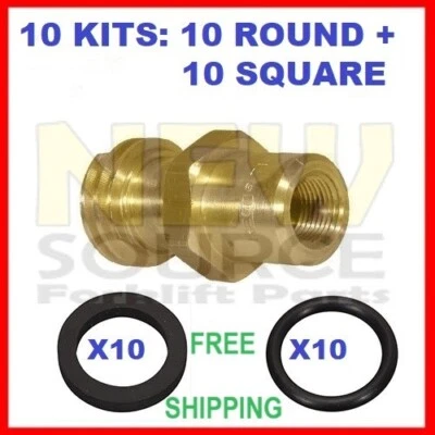 REGO 7141 MACHO CONEXIÓN RÁPIDA TANQUE PROPANO TAMPÓN JUNTA TÓRICA KIT 10 JUEGOS TAIWAN Foto 1 de 4