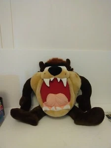 Vintage Looney Tunes Taz Plush Stuffed Animal Play by Play 1999 Toy 19” Large - Picture 1 of 1