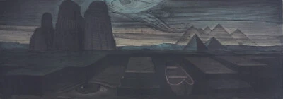 Hafen des Hades Ernst Fuchs Phantastischer Realismus - Bild 1 von 4