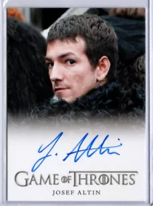 Rittenhouse Juego de Tronos Temporada 2 Josef Altin como Pypar AUTO - Imagen 1 de 1