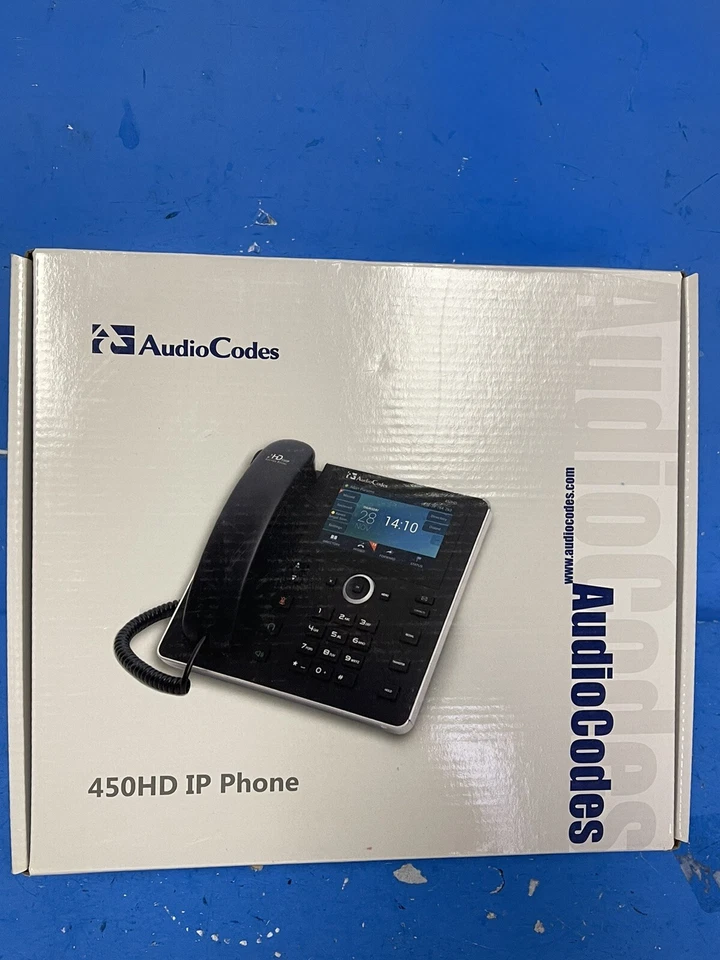 AudioCodes 450HD SIP IP Phone VoIP 8-line Desktop Telephone Uc450hdeg