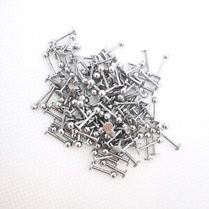 100PCS Labret Tragus Lip Stud Nail Bar STAINLESS STEEL Body Piercing Wholesale