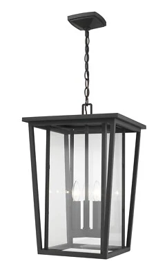 Z-Lite 571CHXL Bronze Seoul 3-Light 14"W Outdoor Pendant - Image 1 of 3