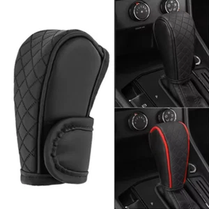 PU Leather Car Shift Handles Cover Non-slip Wear-resistant Gear Sheath Covers - Bild 1 von 14