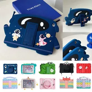 Funda para niños para iPad 10/9/8/7/6/5th Mini 6 Air Pro 11" cubierta con soporte de silicona - Imagen 1 de 135
