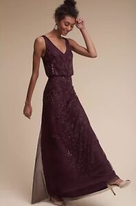 NEW $280 Aubrey Beaded Dress Gown by Adrianna Papell Size 4 Z422-8