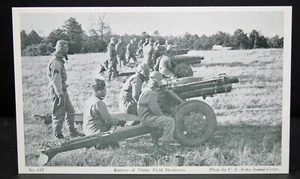 U.S. ARMY SIGNAL CORPS. WWII 75 MM FIELD HOWITZERS POST CARD V. 1940's - Picture 1 of 3