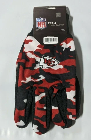 Kansas City Chiefs Camouflage Sports Utility Gloves Work gardening NEW CAMO Cover