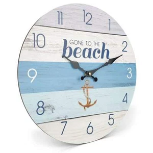NEW Gone To The Beach Wall Clock, 34cm - Picture 1 of 6