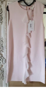Ted Baker frill ftint knitted tunic dress pink nude BNWT - Picture 1 of 6
