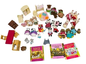 Calico Critters Sylvanian Families Li'l Woodzeez Figures Furniture + Acess. Lot - Picture 1 of 15
