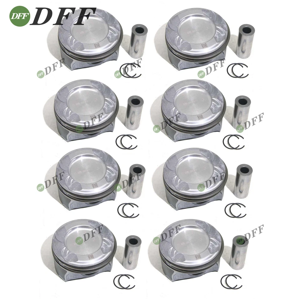 Juego de 8 pistones y anillos STD para Mercedes-Benz E63 G63 S63 AMG W212 W463 5,5 L M157 Foto 1 de 4