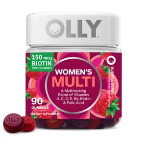 OLLY Gommoso Multivitaminico Donna, Vitamina A, D, C, E, Biotina, Acido Folico, 90 ct - Foto 1 di 4