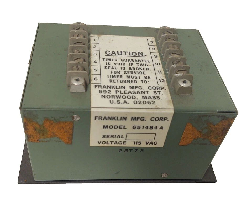 🔥 Franklin MFG Corp Timer Module Model 651484 115V - Image 1 of 2