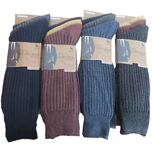 12 Paar Herren Baumwolle Lycra Anzug Arbeit Socken Schuhgröße 6-11 - Bild 1 von 4