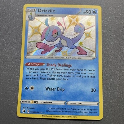 Drizzile Pokemon Shining Fates Shiny Vault SV026/SV122 Shiny Holo Rare LP - Image 1 of 4