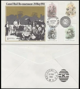 AUSTRALIEN 1981 CAMEL MAIL REENACTMENT ILLUSTRIERTER UMSCHLAG (ID:114/D55740) - Bild 1 von 1
