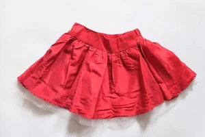 Charter Club Girls Skirt Size 5 Tutu Tulle Red White - Picture 1 of 4