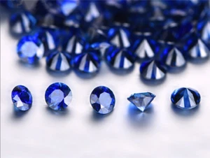 ZAFFIRO BLU REALE NATURALE ROTONDO 0,8 mm a 5 mm AA + PIETRE PREZIOSE SFUSE lotto 50 pz - Foto 1 di 6