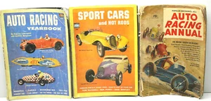 3 revistas de anuario de carreras Hot Rods vintage de la década de 1950 mecánicos populares - Imagen 1 de 10